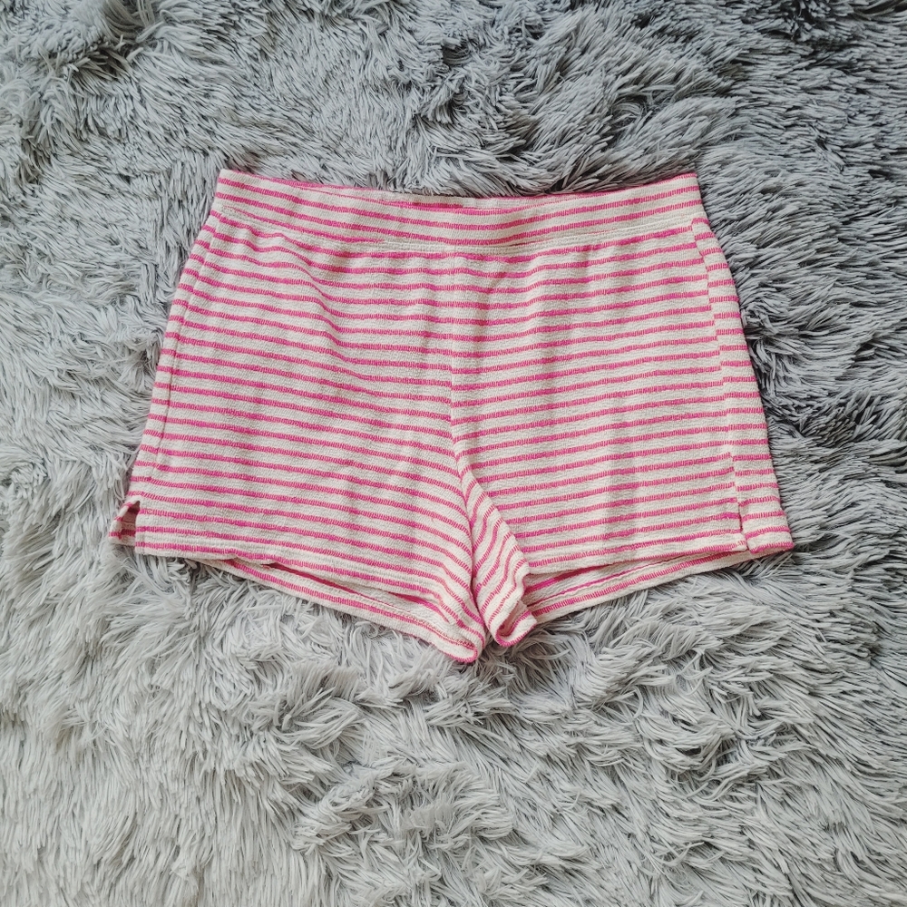 Red and White Striped Shorts | Size Small | Aerie